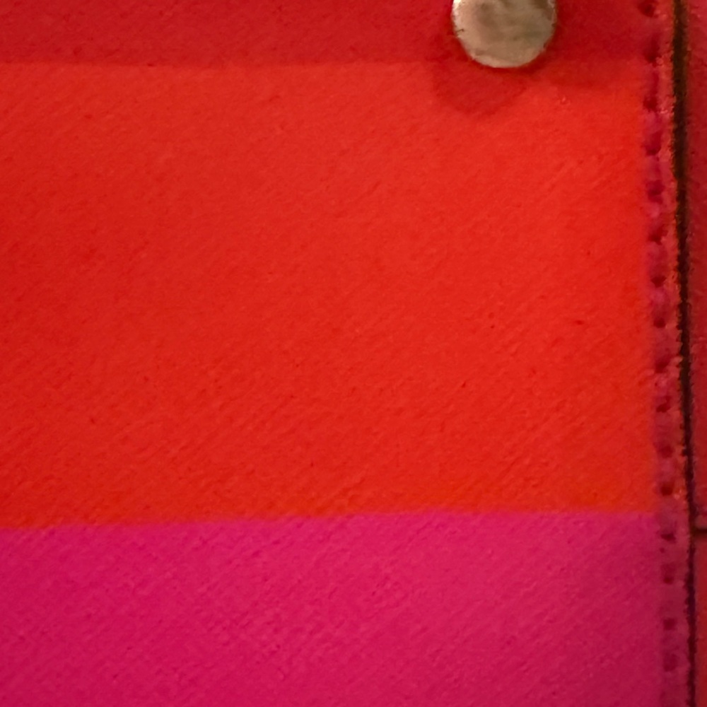 Kate Spade Multicolor Striped Tote and Matching Wallet EUC - Picture 6 of 15